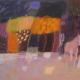 Orange tree, pink horse