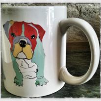 Multicolour bulldog Mug
