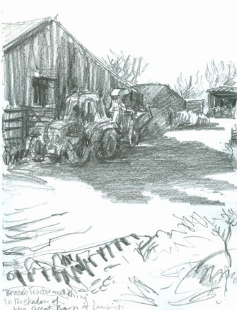 in the shadow of the great barn