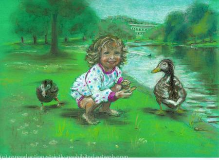 Feeding the ducks