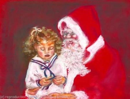 On Santas knee