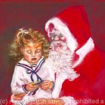 On Santas knee