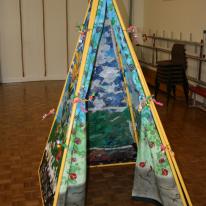 Althorpe  Keadby Primary School - Story tent made from recycled plastics