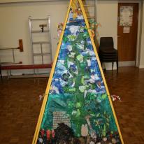 Althorpe  Keadby Primary School KS1 Green Fingers theme Story tent panel