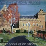 Dean Castle in Autumn - Pastel