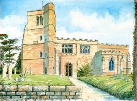 St. Pete'rs Upper Arley Worcestershire greeting card