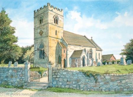 Harley Church St Mary's Harley Bank Shropshire nr. Cressage