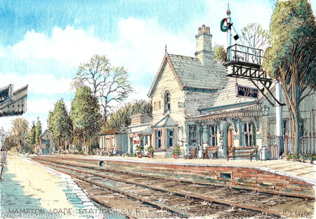 Hampton Loade Station SVR Shropshire, greeting card