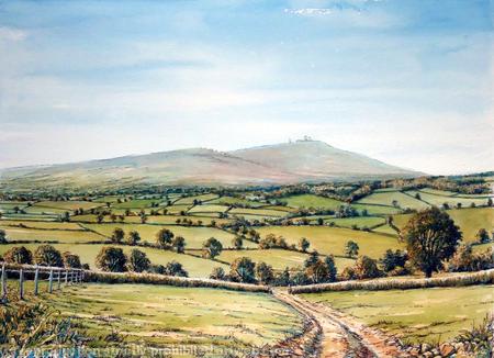 The Clee Hill from Neen Savage Nr Cleobury Mortimer Shropshire