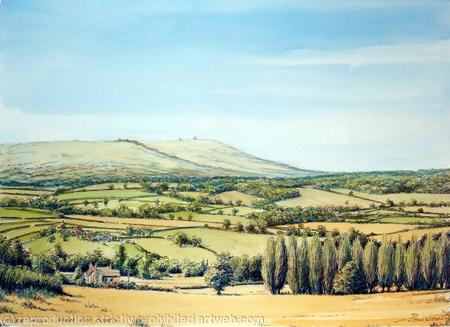 Clee Hill from Six Ashes Nr. Cleobury Mortimer Shropshire