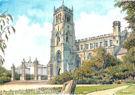 Kidderminster St Marys Worcestershire greeting card