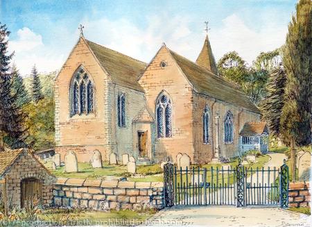 Ribbesford Church Bewdley St Leonard s Worcestershire, greeting card