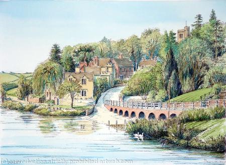 Arley  The river Severn ( where the ferry was)