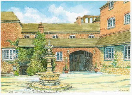 The Mill Hotel entrance Alveley Shropshire