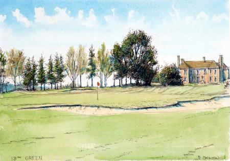 example of a golf painting