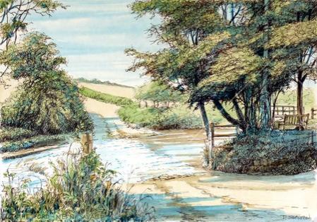 Neen Savage ford Near Cleobury Mortimer Shropshire
