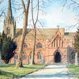 Kidderminster St John The baptist Worcestershire ( over the road from the hospital) Greeting Card - Printed on white hammered finish greeting card 300g