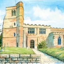 St. Pete'rs Upper Arley Worcestershire greeting card