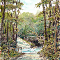 The ford New England shropshire, greeting card