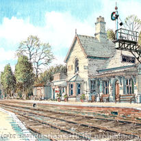 Hampton Loade Station SVR Shropshire, greeting card