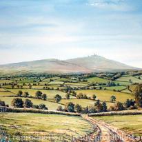The Clee Hill from Neen Savage Nr Cleobury Mortimer Shropshire