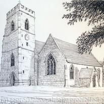 St Peters Church Kinver South Staffordshire ( Black & White)