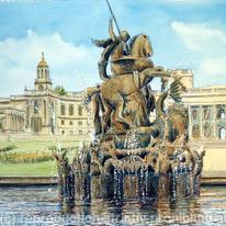 Great Witley Witley Court Fountain greeting card