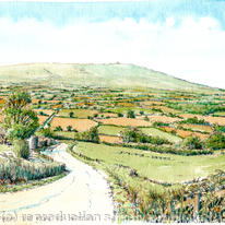 The road to Clee Hill from Hopton Wafers