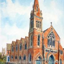 Baxter Church Kidderminster Worcestershire greeting card