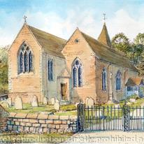 Ribbesford Church Bewdley St Leonard s Worcestershire, greeting card