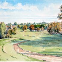 A comission of a golf hole