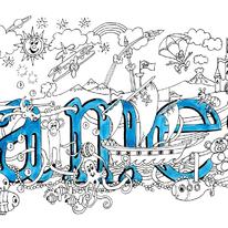 James Name art card ( your short message can be added free)