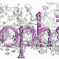 Sophia Name art card ( your short message can be added free)