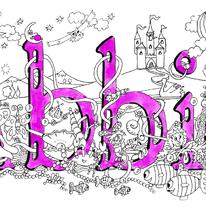 Abbie Name art greeting  card ( your short message can be added free)