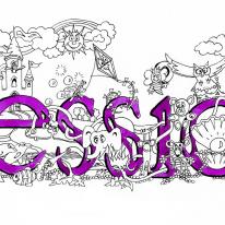Jessica  Name art greeting card ( your short message can be added free)