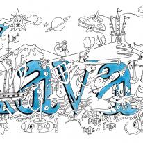 Kavan Name art greeting  card ( your short message can be added free)