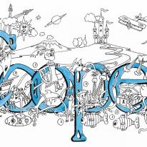 Cooper Name art greeting  card ( your short message can be added free)