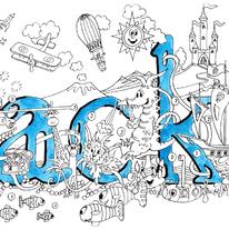 Jack Name art greeting  card ( your short message can be added free)