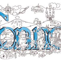 Connor Name art greeting  card ( your short message can be added free)