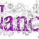 Nancy name art ( purple)…