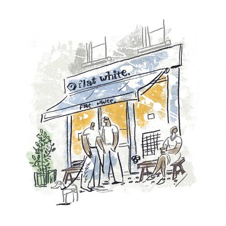 flat white, soho, london