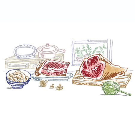roast meat