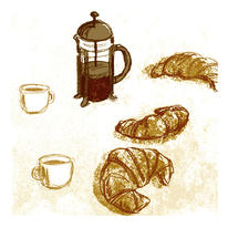 croissants and coffee