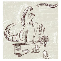 Inflatable dinosaur - Festival of bread and honey - Streetsville