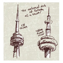 CN tower made of donuts