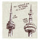 CN tower made of donuts