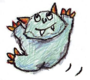 Happy little monster