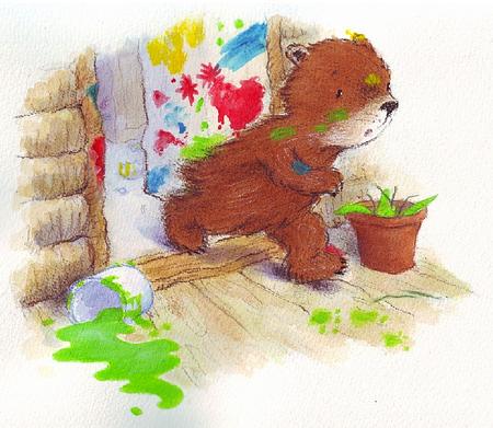 Illustration from 'Bumble the little bear with BIG ideas' published 2010