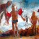 beach | (sold) | 100 x 140cm | acrylic on canvas beach