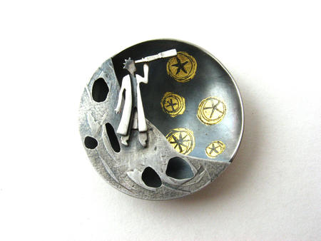 search the heavens brooch